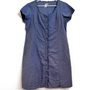 The Territory Ahead Cotton Eyelet Cap Sleeve Dress